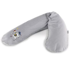 Bezug für das Original Theraline Stillkissen Punkte grau Knisterlama 