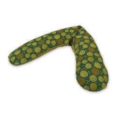 Theraline Stillkissen 190cm inkl. Bezug Pusteblume dunkelgrün Mikroperlenfüllung