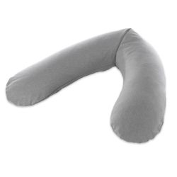 Bezug für das Original Theraline Stillkissen Melange mittelgrau Bamboo 