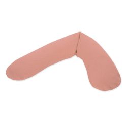 Theraline Stillkissen 190cm inkl. Bezug Pfirsichrosa, Feinstrick Mikroperlen