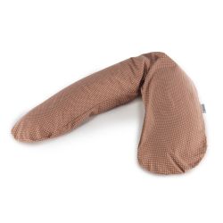 Theraline Stillkissen 190cm inkl. Bezug Punkte marsala Polyesterhohlfaser