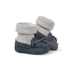 Fellhof Baby Patscherl Lammfell Hausschuhe DAKOTA Baby grau Gr. 20/21