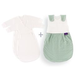 Träumeland Babyschlafsack LIEBMICH 3tlg. Set Fische mint 62/68