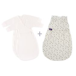 Träumeland Ganzjahres Schlafsack LIEBMICH 3tlg. Olive Größe 50/56