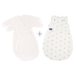 Träumeland Ganzjahres Schlafsack LIEBMICH 3tlg. Flora Größe 56/62