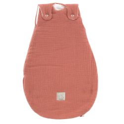 Träumeland Außenschlafsack LIEBMICH Baumwollmusselin aprikose Größe 68/74