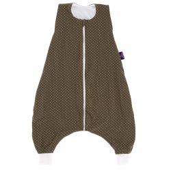 Träumeland Schlafanzug light TO GO Baumwolle Pünktchen oliv Größe 104