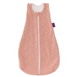Träumeland GOTS Schlafsack LIEBMICH Blätter rosa Größe 110