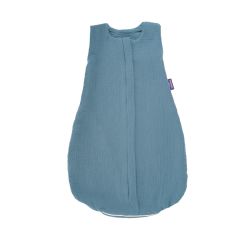 Träumeland Sommerschlafsack LIEBMICH Baumwollmusselin jeansblau Größe 70