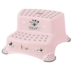 Keeeper Tritthocker zweistufig mit Anti-Rutsch-Funktion Minnie Maus Rosa