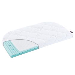 Träumeland BEISTELLBETT Matratze AIR XXL 57,5x105x7 cm 2 abgerundete Ecken