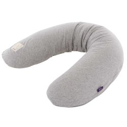 Träumeland BEZUG Stillkissen elastisch grau meliert 180 cm