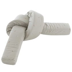 Träumeland Bettschlange Fiore grün 10 x 200 x 12 cm