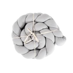 Träumeland Signature Nestchenschlange hellgrau geflochten 180 cm