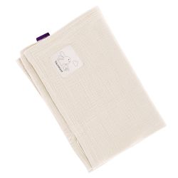 Träumeland Babydecke aus Musselin beige Größe 75 x 100 cm