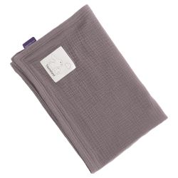 Träumeland Babydecke aus Musselin schokopflaume Größe 75 x 100 cm