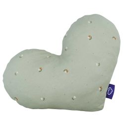 Träumeland Kuschelkissen Herz Fiore grün 38 x 30 x 12 cm