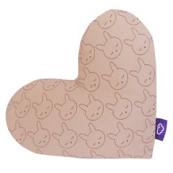 Träumeland Kuschelkissen Herz Kuschelhase beige 38 x 30 x 12 cm