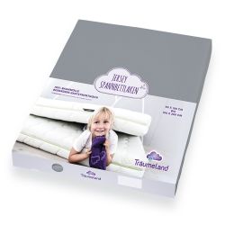 Träumeland Spannbetttuch Jersey anthrazit 90 x 200 cm