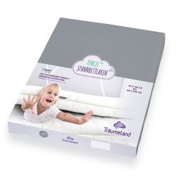 Träumeland Spannbetttuch Tencel anthrazit 90 x 200 cm