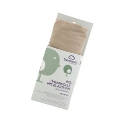 Träumeland Spannbettlaken Baumwolle mit Elasthan taupe 40 x 90 cm