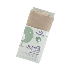 Träumeland Spannbettlaken Baumwolle mit Elasthan taupe 60x120cm / 70x140 cm