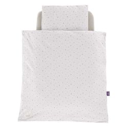 Träumeland Bettwäsche Jersey Moon grau 80/80 + 35/40 cm