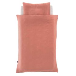 Träumeland Bettwäsche Baumwollmusselin aprikose 100/135 + 40/60 cm