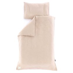 Träumeland Bettwäsche Baumwollmusselin beige 100/135 + 40/60 cm
