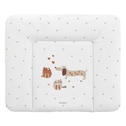 Träumeland Wickelauflage cats&dogs 75 x 85 cm