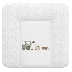 Träumeland Wickelauflage Little Farm grün 75 x 75 cm