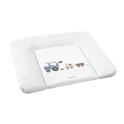 Träumeland Wickelauflage Little Farm blau 75 x 75 cm