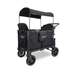 Wonderfold W4 Luxe Pro Quadro Kinderwagen 4-Sitzer Bollderwagen Jet Black