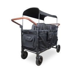 Wonderfold W6 Luxe Pro Kinderwagen 6-Sitzer Bollerwagen Jet Black