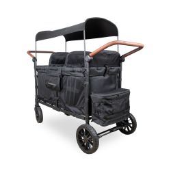 Wonderfold Bollerwagen Kinderwagen Premium für 6 Kid´s schwarz