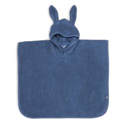 Jollein Badeponcho 65x62 cm Jeans Blue Kapuzenbadetuch Handtuch blau