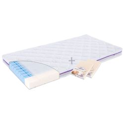 Träumeland Set Matratze Brise 60 x 120 cm +  2 Spannbetttücher Jersey beige
