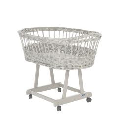 Alvi Stubenwagen Birthe silbergrau 80x46 cm