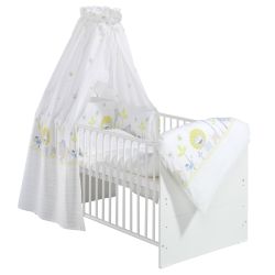 Schardt Komplettbett Classic-Line weiß 70x140 cm inkl. Bettset Cuba