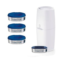 Angelcare Windeleimer Classic XL 69 cm Höhe inklusive 4 Nachfüllkassetten