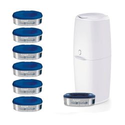 Angelcare Windeleimer Classic XL 69 cm Höhe inklusive 7 Nachfüllkassetten