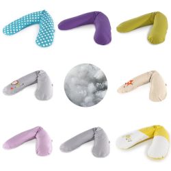 Theraline Stillkissen 190cm mit Polyester Hohlfaser Füllung inkl. Bezug