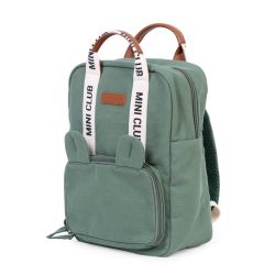 Childhome Mini Club Kinderrucksack Tasche Signatur Canvas grün