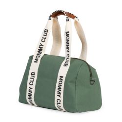 Childhome Mommy Club Wickeltasche Handtasche Umhängetasche Canvas Grün
