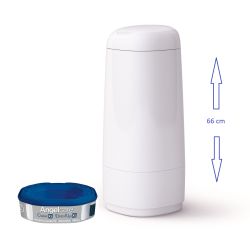 Angelcare Windeleimer Dress-Up XL Rückfreundliche Höhe 66 cm inkl. Kassette