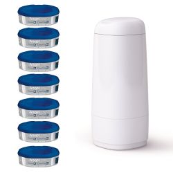 Angelcare Windeleimer Dress-Up XL 66 cm Höhe inklusive 7 Nachfüllkassetten