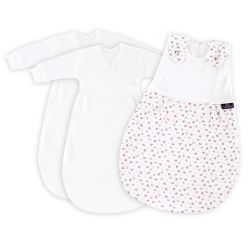 Träumeland Babyschlafsack LIEBMICH 3tlg. Set Herz rosa, Größe 80/86
