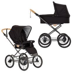 Naturkind Ida - Panther - 2in1 Klassik-Kinderwagen-Set inkl. Babywanne Ida & Sportsitz 