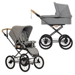 Naturkind Ida - Siebenschläfer - 2in1 Klassik-Kinderwagen-Set inkl. Babywanne Ida & Sportsitz 