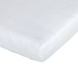 Träumeland Spannbetttuch für Babymatratze Tencel weiß 60x120 / 70x140